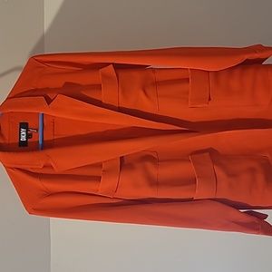 DKNY sz m Orange unlined blazer new w/ tags